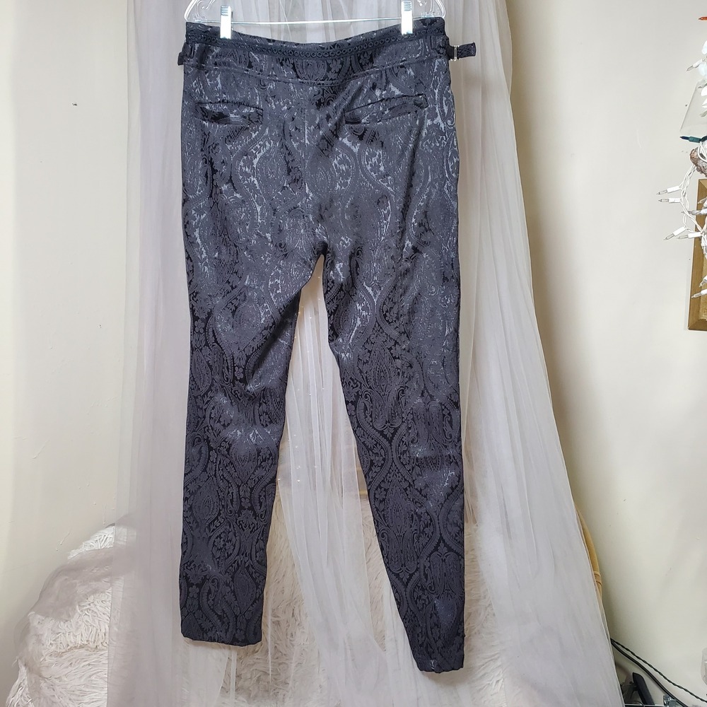 Gothic Festival Vampire Victorian Pants Costume Embroidered Black Size 37x30 NWT - Picture 4 of 6